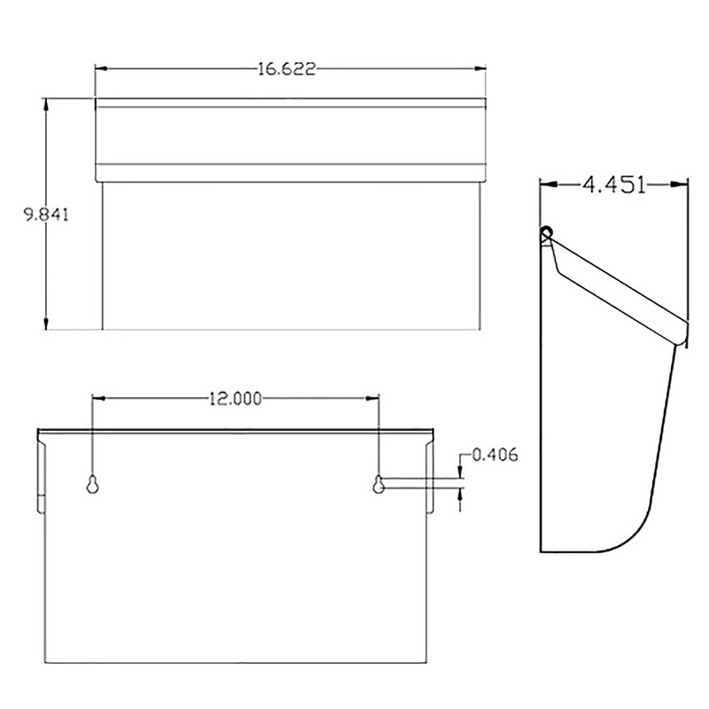 Architectural Mailboxes Woodlands™ Wall-Mounted Mailbox for Outside, Rust-Resistant Galvanized Steel