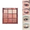 Punk Orange Glitter Eyeshadow 9 Colors, Eye Shadow Palette, Kumquat