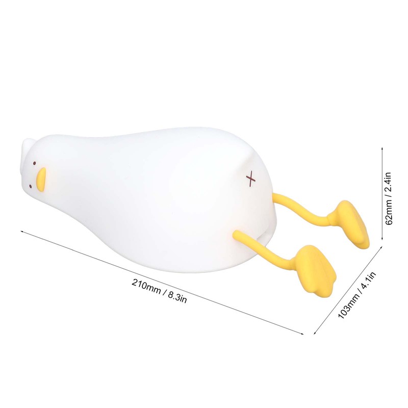 Duck Night Light for Kids 5V USB Charging 3 Levels