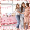 Sieral 4 Pcs She's Ready to Pop Baby Shower Decorations