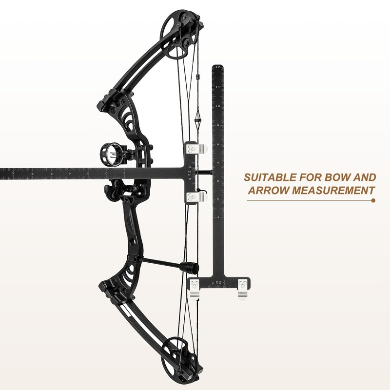 sourcing map Archery Bow Square, T-Shape Ruler 33 x 9