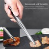 2 Pcs Korean BBQ Tongs Kitchen,Stainless Steel Meat Grill Tong