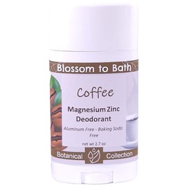 Coffee Magnesium Zinc Deodorant (2.7 ounce) - Natural Fragrance - Lasts All Day with an Aromatic Robust Scent
