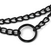 Manfnee PU Leather Choker, Punk, Goth, Emo Circle Necklace, Chain