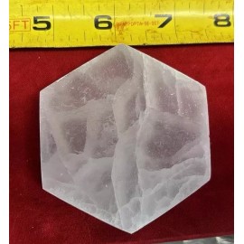 3” Hexagonal Selenite Charging Plate