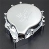 XKMT-Chromed Engine Stator Cover Compatible With Hayabusa Gsxr1300 1998-2012 Black