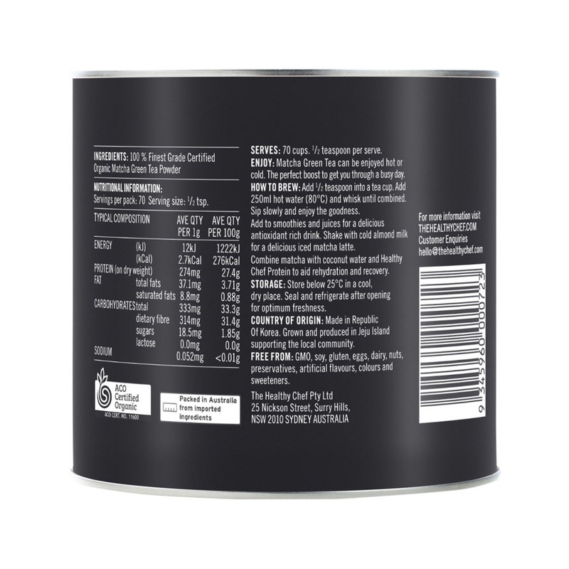 The Healthy Chef Organic Matcha Tea 70g