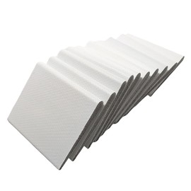 10Pcs Door Corner Seals Exterior Self Adhesive Door Frame Corner Seal Foam Pads Exterior Frame Weather Stripping Draft Stopper for Isolation of Noise Weather Protection (White)