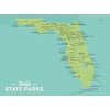 Best Maps Ever Florida State Parks Checklist Map 18x24 Poster