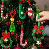 AWHETIE Christmas Crafts for Adults,40 Sets Beaded Ornament Kit,Including 20