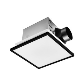 Tech Drive Bathroom Exhaust Fan with Light,110CFM,Super Quiet Bathroom Ventilation Fan,1000lm Dimmable 3CCT LED Light 3000K/4000K/5000K Selectable, Energy Star Bath Fan, Decorative Black Trim