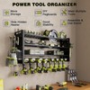 Power Tool Organizer Wall Mount,Cordless Drill Organizer,4 Layers Large Capacity