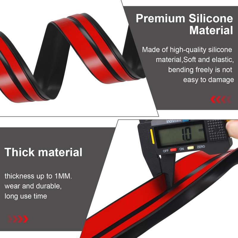 T-Shaped Silicone Seal Strip for Door & Windows Gaps, Weather