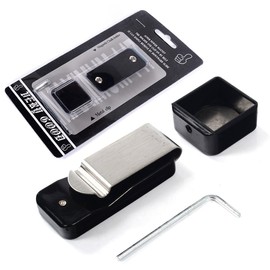 CUESOUL Magnetic Chalk Holder Pool Cue Chalk Grip for Billiards (Black)