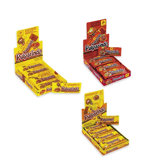Pulparindo Tamarind Pulp Candy 3-Box Variety Bundle includes Original, Xhot and Mango (60 ct)