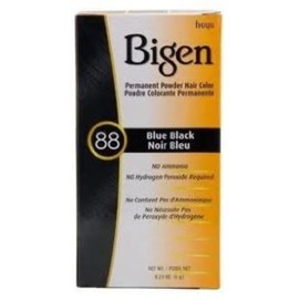 Bigen Permanent Powder Hair Color 88 Blue Black 1 ea (Pack of 5)