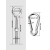 hannger 5 Pack M6 Eye Bolt, Eye Bolts with Nuts