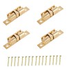 Merriway BH04774 (4 Pcs) Solid Brass Double Ball Roller Cupboard