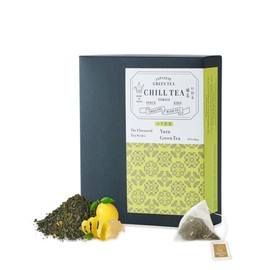 Yuzu Citrus Green Tea by Chill Tea Tokyo, 100% Japanese Green Tea, Plastic-Free, Natural Tea Bags, Fresh Taste (30 Tea Bags)