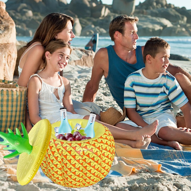 YIQXKOUY Inflatable Pineapple Shape Drink Holder Inflatable Boom Box Beverage
