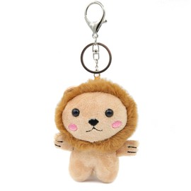 Zitokin Lion Plush Keychain Bag Charms, 4" Inch Cute Leo Purse Charms for Handbag Backpack Gift for Women