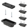 Wagner QuickClick® Felt Gliders Chair Glides 16-Piece Set for Screw-On