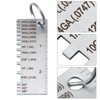 2 Pcs Stainless Steel Metal Sheets,Welding Thickness Wire Measuring Tool,Wire