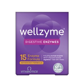 Wellzyme Digestive Advanced 15 Enzyme Formula, Vitabiotics - 60 Count