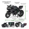 Xopexld Kawasaki H2r Miniatura Moto Metal Con Luz Y Sonido