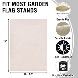 Artofy Cardinals Spring Home Decorative Garden Flag, House Yard Lawn Summer Welcome Decor Red Yellow Birds Dogwood Flowers, Seasonal Outside Decorations Outdoor Small Burlap Flag Double Sided 12 x 18