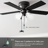 Dotlite Black Ceiling Fan Pull Chain Set, 2Pack 3mm Diameter