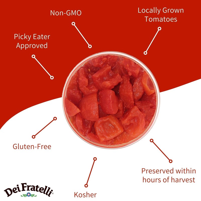 Dei Fratelli Diced Tomatoes (28 oz. cans; 12 pack) -