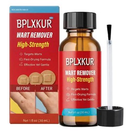 BPLXKUR Wart Remover – Gentle OTC with Natural Plant Extracts, Fast-Acting Effectively Removes for Common Warts and Plantar Warts with Precision applicator & 12 Waterproof Patches