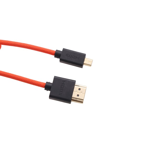 ZBLZGP Micro HDMI to HDMI Cable Coiled High Speed 4K@30Hz