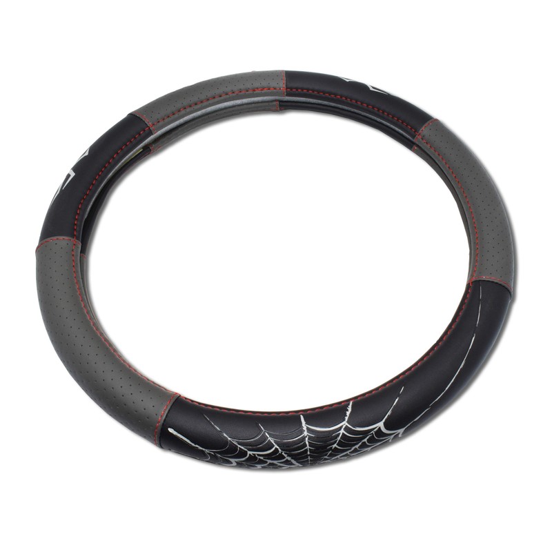 Elektroplate Metalhead Spider Premium Steering Wheel Cover - Medium, Fits