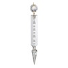 B&P Lamp® 5 Inch (125MM) Prism, Spear Cut, Crystal, Brass