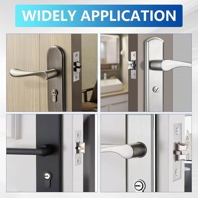 Qtksceadlnce 45mm Tubular Latch, Forked Mortice Internal Door Lock Satin