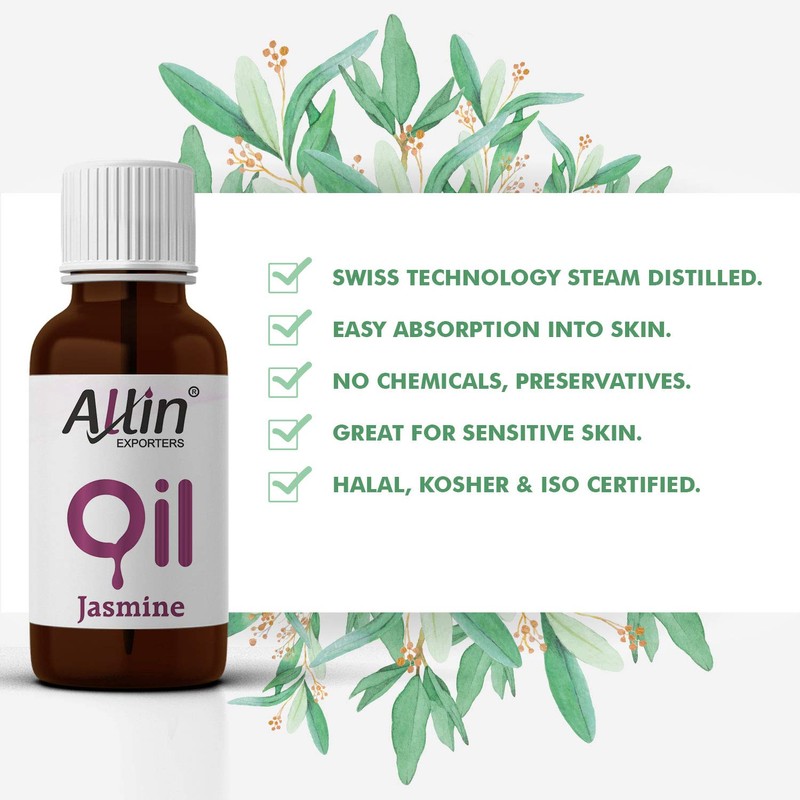 Allin Exporters Jasmine Oil - 100% Pure, Natural & Undiluted