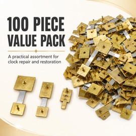 100 Piece Clock Suspension Springs for Grandfather, Wall and Mantel Clocks