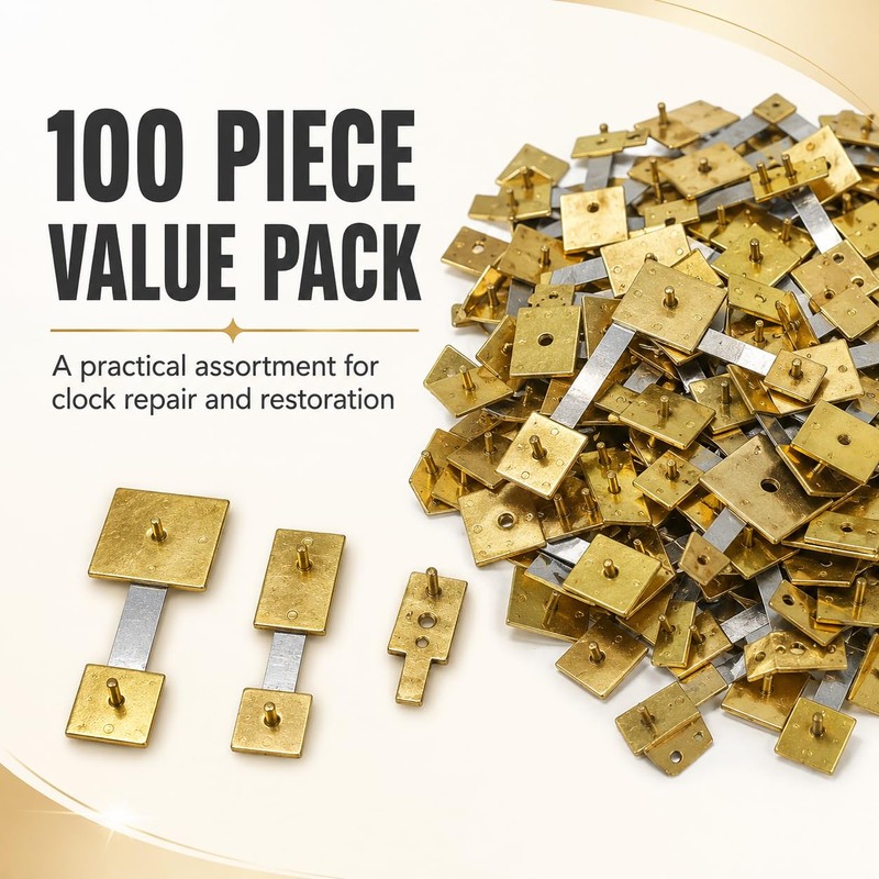 100 Piece Clock Suspension Springs for Grandfather, Wall and Mantel