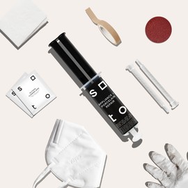 soto Appliance + Porcelain Repair Kit, Clear Epoxy Filler, 8-Piece Kit - High Strength Filler for Floor Tile, Kitchen Countertop Repair, Bathroom Tub and Tile, and More