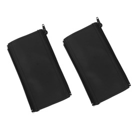 Universal Stroller Handle Sleeve Cover with Zipper Cleanable for Stroller Cart Replacement Grip Bar Handlebar 7.5 x 4.3 inch(Black)