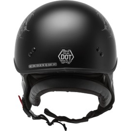 GMAX HH-65 Naked DOT Approved Half Helmet for Motorcycle, Moped, Scooter and More