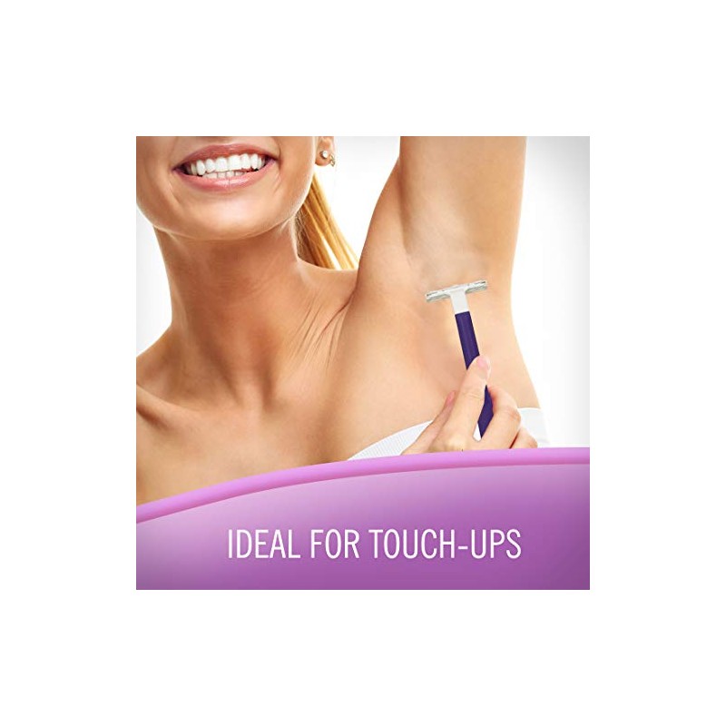 Skintimate Maquinilla de afeitar desechable de doble hoja para mujer,