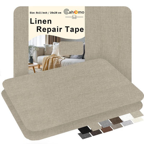 Cahomo 3PCS 11 x 8 inch Fabric Repair Patches, Self-Adhesive