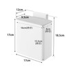 Yamazaki Industry 4701 Magnetic & Sink Door Trash Can, White,