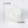 FLEXKEA Lightning Shape Ceramic Cabinet Knobs Vintage Door Knobs Drawer