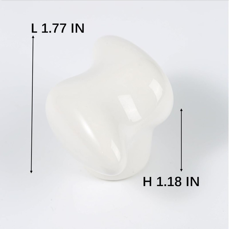 FLEXKEA Lightning Shape Ceramic Cabinet Knobs Vintage Door Knobs Drawer