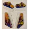 Firepower Slingshot and Center Target Clear Plastic Protectors Williams Pinball