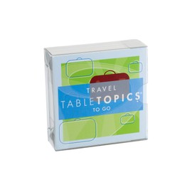 TableTopics Travel to Go Question Card Game - 40 Conversation Starter Cards About Travel, Vacations, Roadtrip Essentials for Friends, Adult Car Game